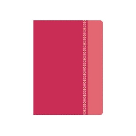 RVR 1960 Biblia de Estudio Holman, fucsia/rosado con filigrana símil piel