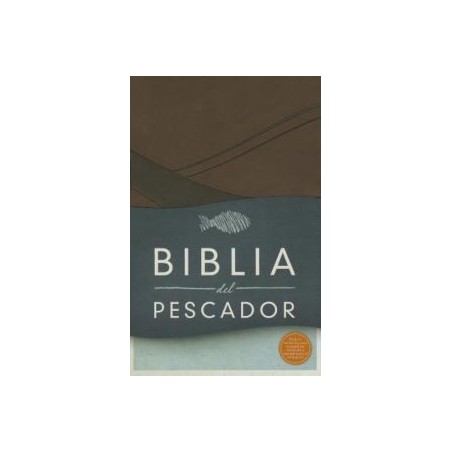 RVR 1960 Biblia del Pescador, chocolate símil piel